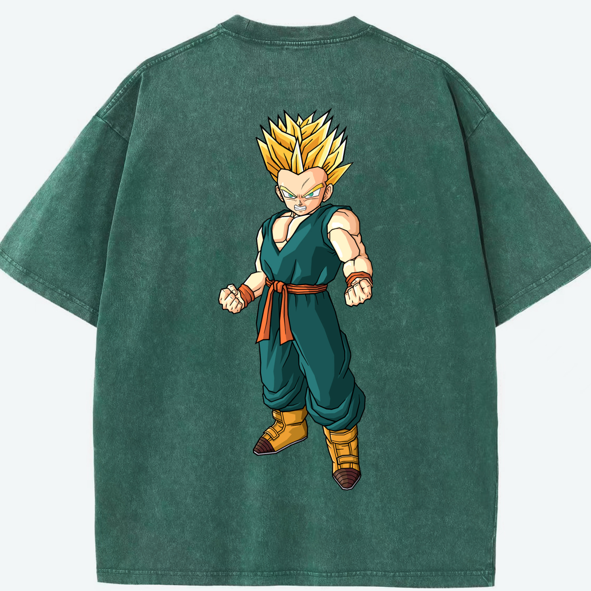 （画像用） ドラゴンボール DRAGON BALL 綿100% ヴィンテージ風 半袖Tシャツ（背面プリント）